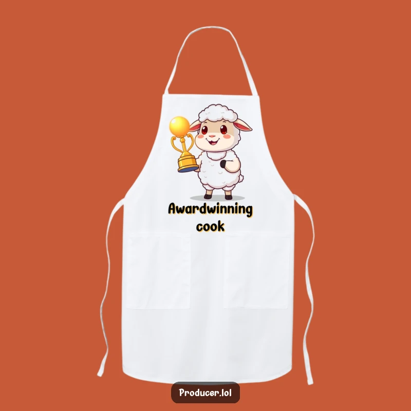 Funny Proud Sheep Award Apron: Cook Up a Winning Meal