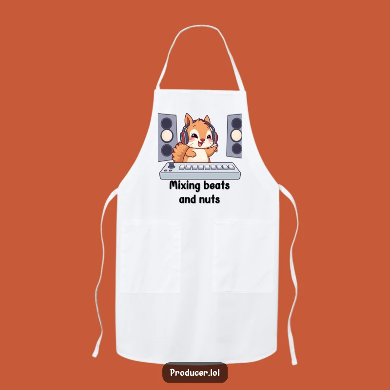 Funny Squirrel DJ Apron: Cook to the Beat with Style