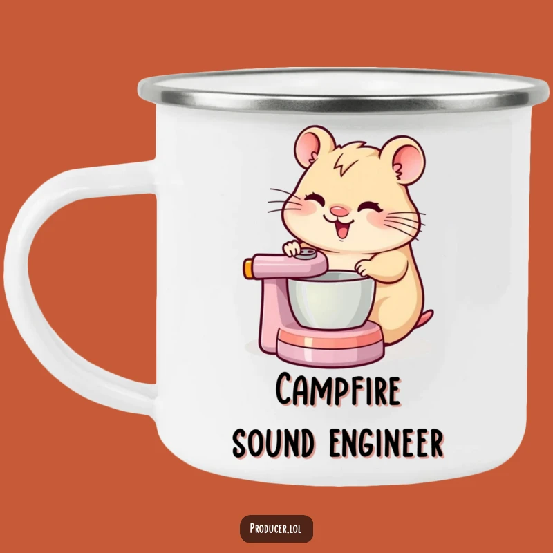 Funny Hamster DJ Camping Mug: Mix Your Adventures