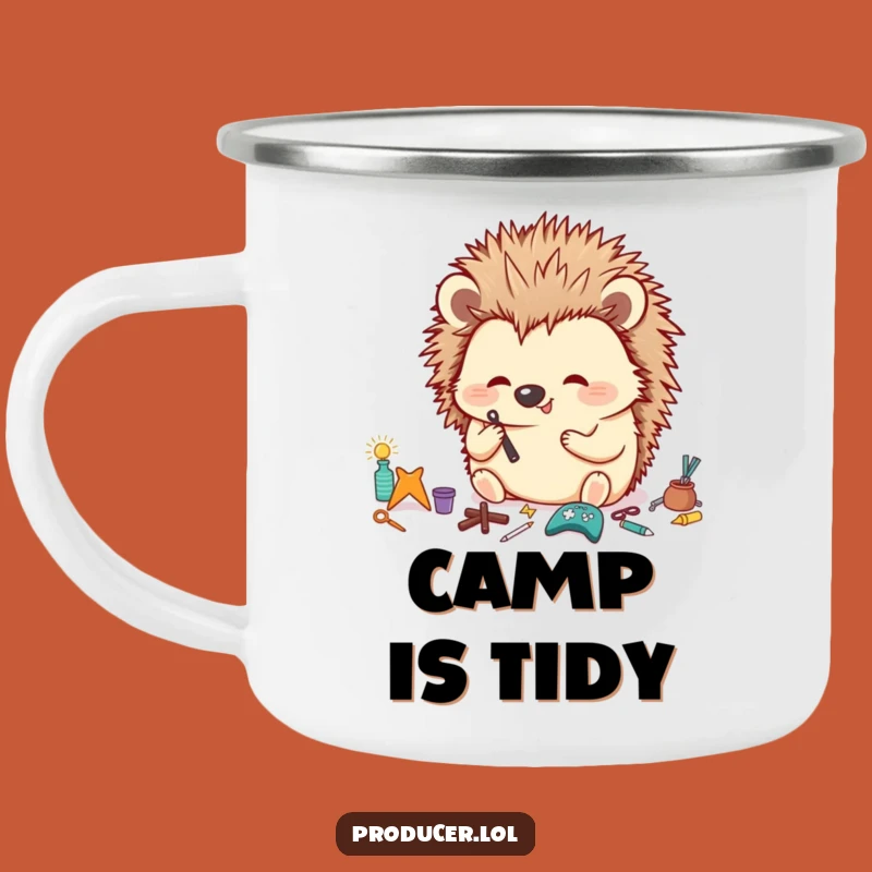 Funny Hedgehog Camping Mug: Organized Adventures with Hilarious Props, Outdoor Gift