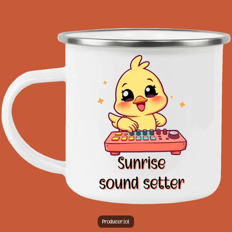 Funny Chick Producer Camping Mug: Durable & Hilarious Music Studio Outdoor Mug