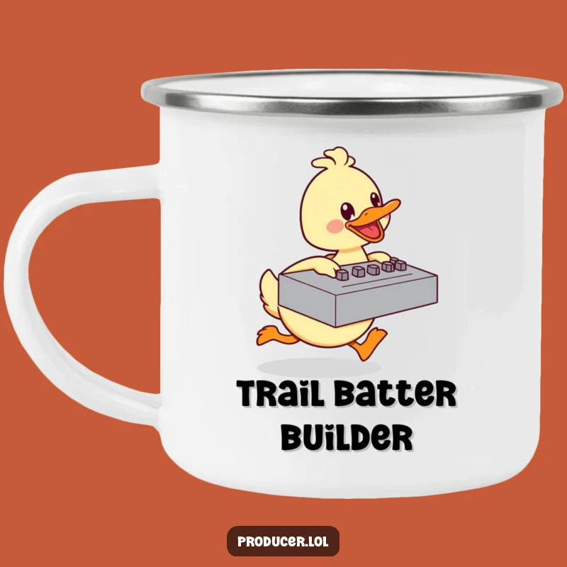 Funny Duck Camping Mug: Energetic Baker, Adventure Fuel!