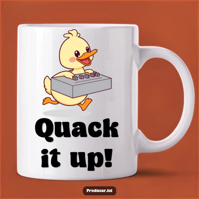 Funny Duck Mug: Energetic Mixing Board Pusher, Perfect Baker Gift!