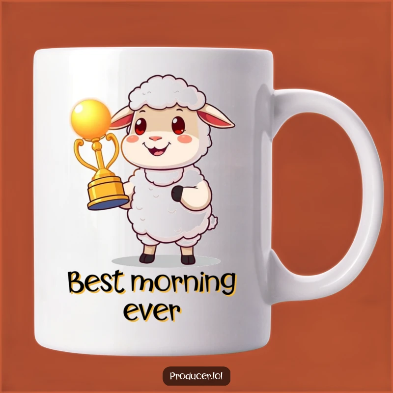 Funny Proud Sheep Award Mug: Celebrate Success with Cheerful Humor