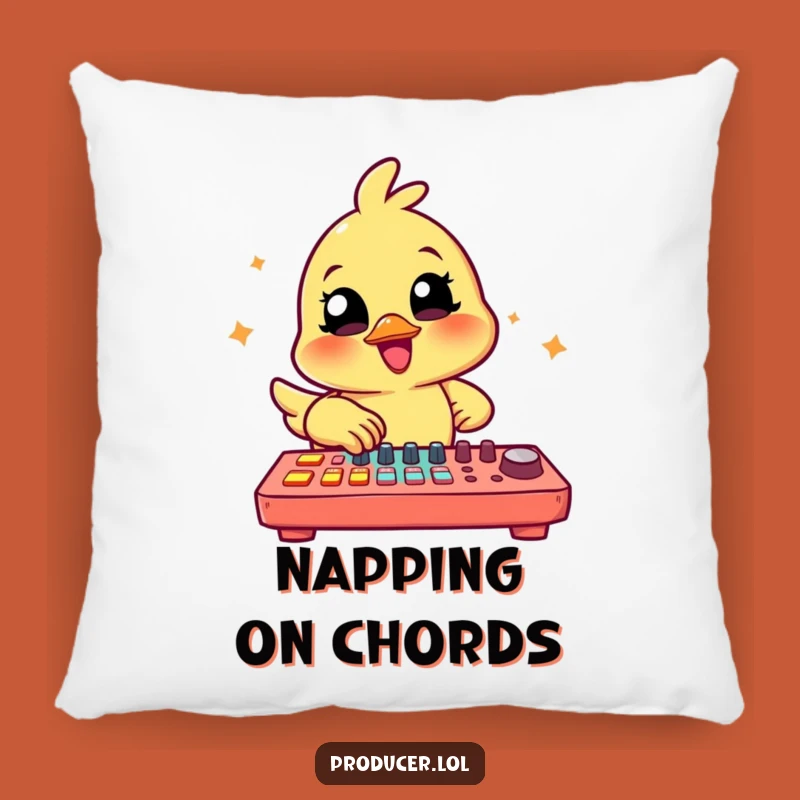 Funny Chick Producer Pillow: Cozy & Hilarious Music Studio Accent Pillow
