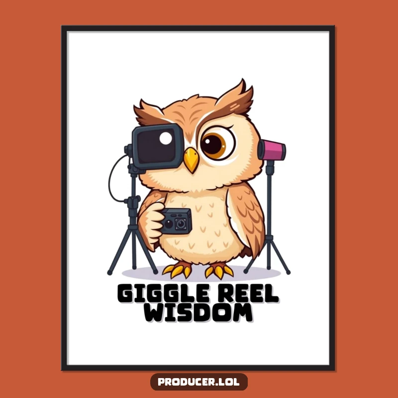 Funny Giggling Owl Digital Print: Studio Footage Review, Hilarious Instant Decor Gift