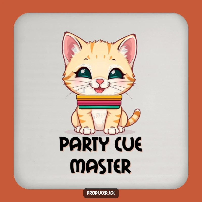 Funny Kitten Show Coaster: Protect Surfaces with Feline Charm, Awesome Funny Gift!