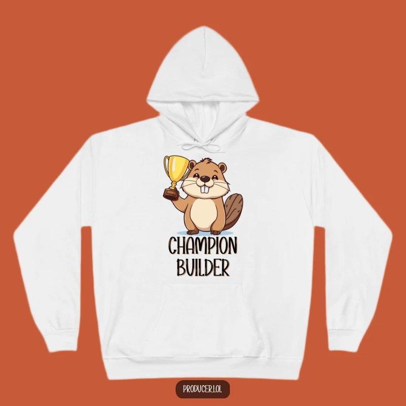 Funny Beaver Winner Hoodie: Cozy and Hilarious Gift for the Accomplished