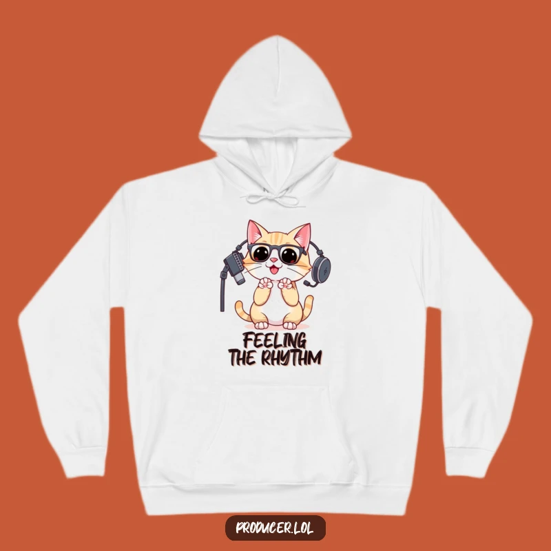 Funny Cat DJ Hoodie: Cozy & Enthusiastic Producer Sweatshirt Gift