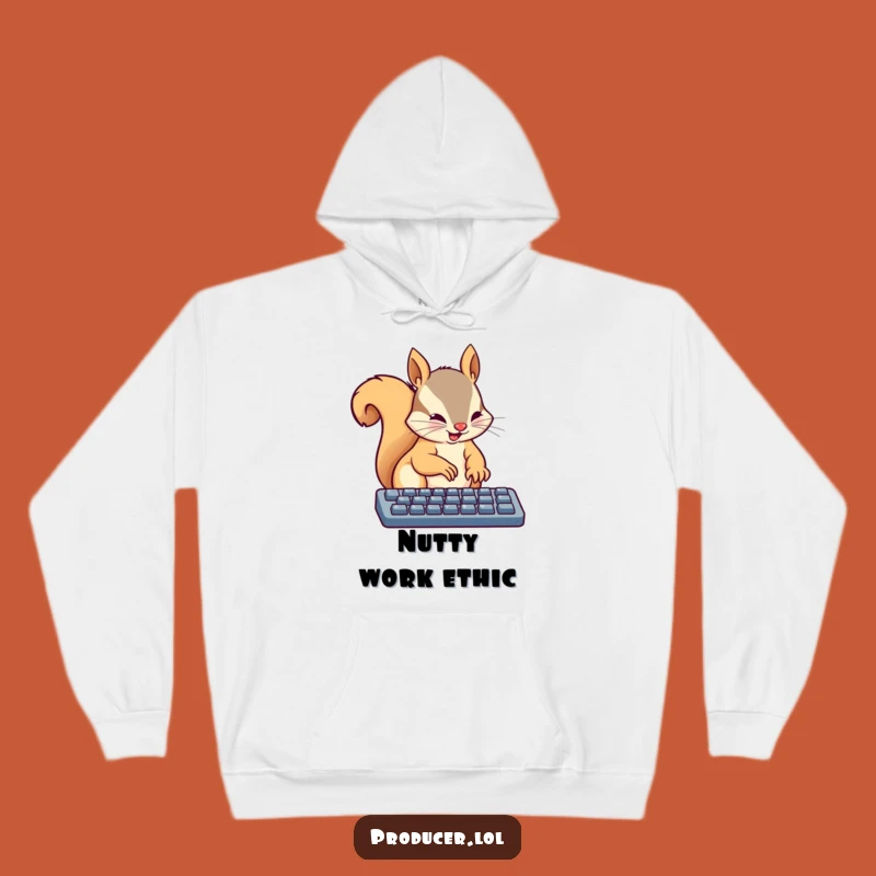 Funny Squirrel Keyboard Hoodie: Cozy Hustle, Hilarious Comfort, Perfect Gift