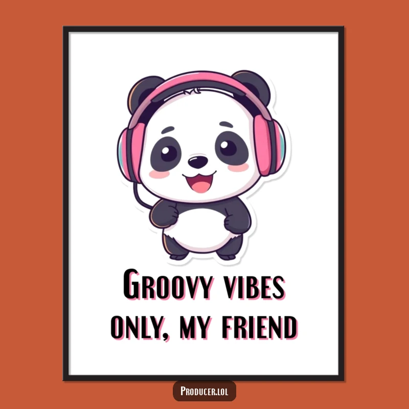Free Printable Panda Wall Art: Funny Downloadable Music Decor for Your Room