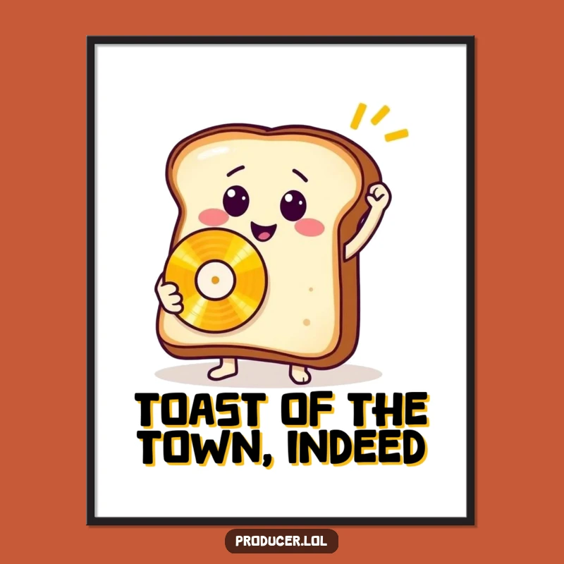 Funny Free Printable Wall Art: Toast Golden Record Music Decor