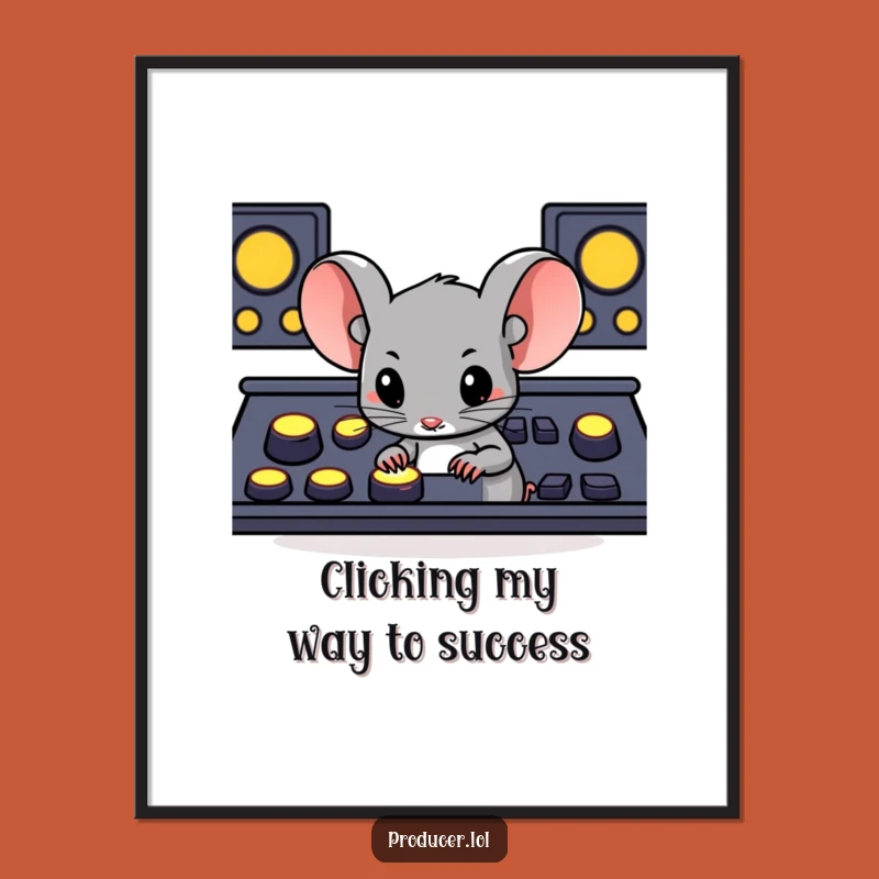 Funny Mouse Gamer Art: Free Printable Decor for Gaming Dens and Fun Spaces