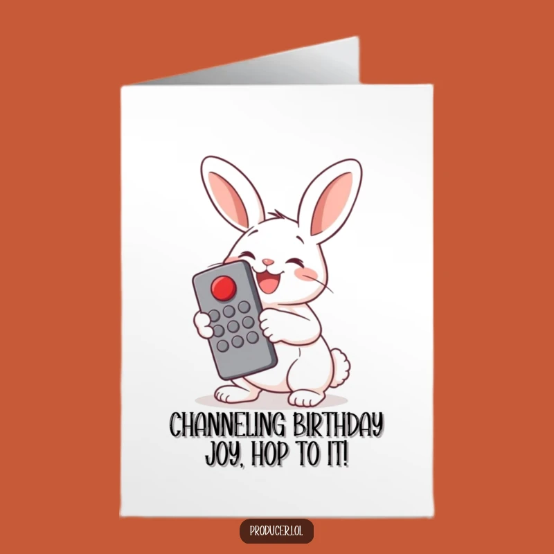 Free Printable Bunny Button Birthday Card: Funny Downloadable Gift for a Joyful Celebration
