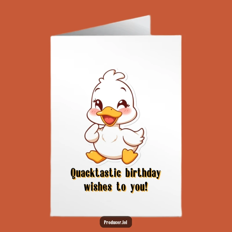 Free Printable Birthday Card: Funny Duck Nodding Approval - Instant Download