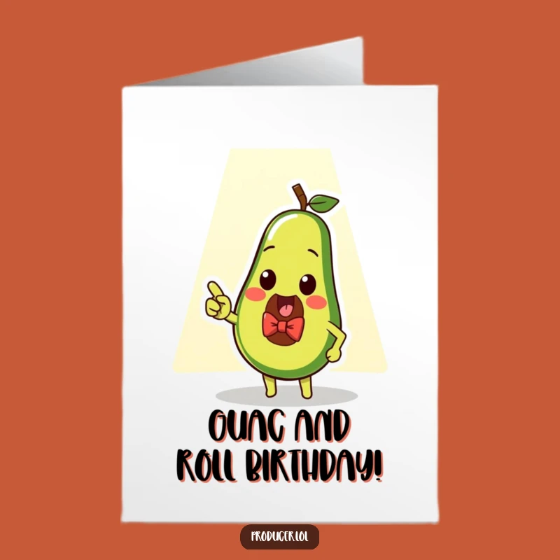 Free Printable Birthday Card: Avocado Star Shines Bright on Your Day