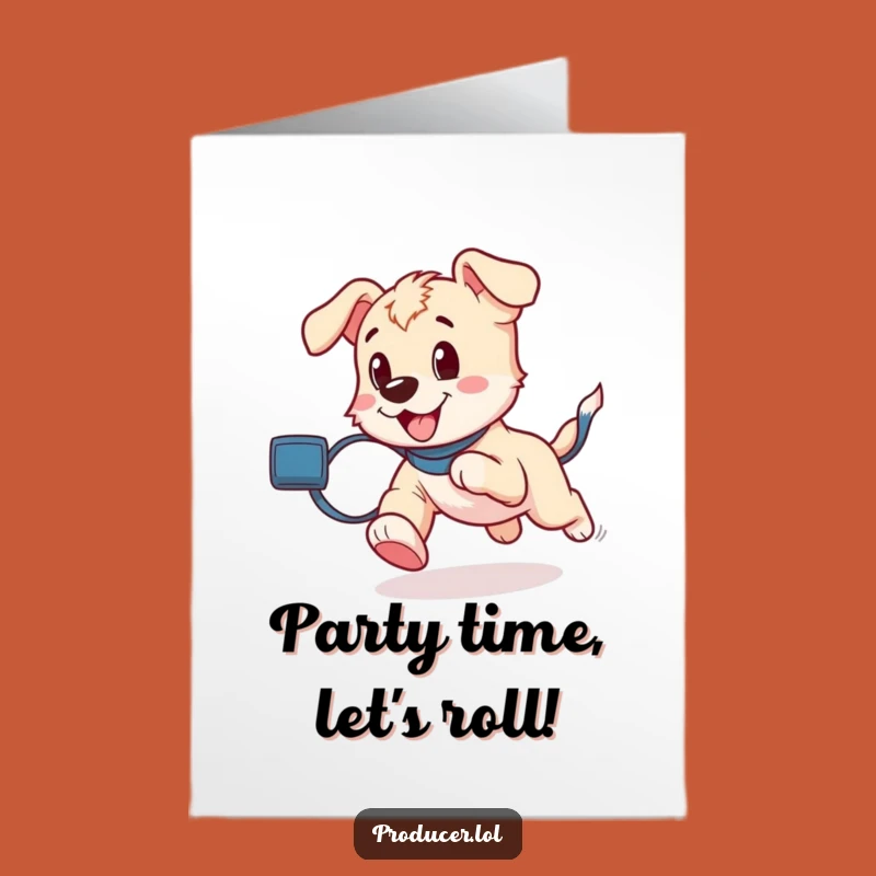 Free Printable Birthday Card: Puppy's Wild Ride to a Fun Birthday!