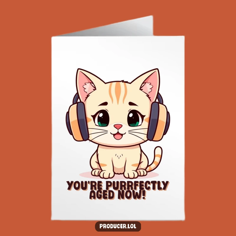 Free Printable Birthday Card: Cat's Jam Session - Funny Downloadable Gift!