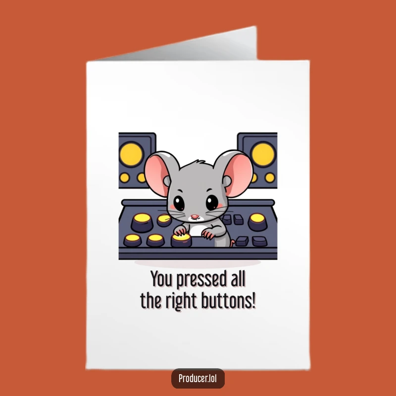 Mouse Power Congrats Card: Free Printable High Score for Your Success