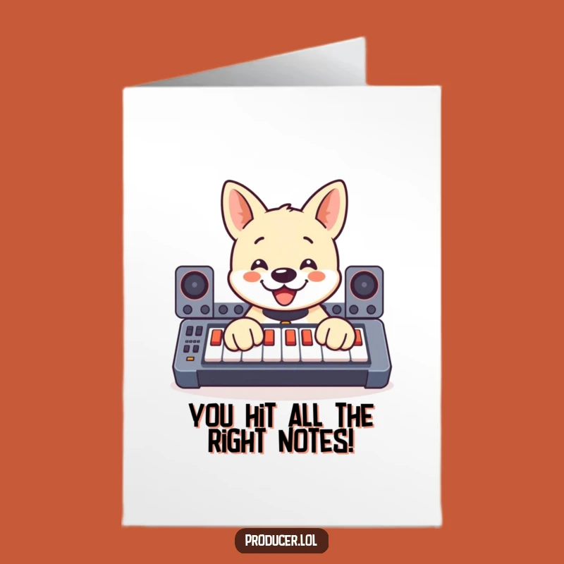 Free Printable Dog Congrats Card: Dropping the Beat!
