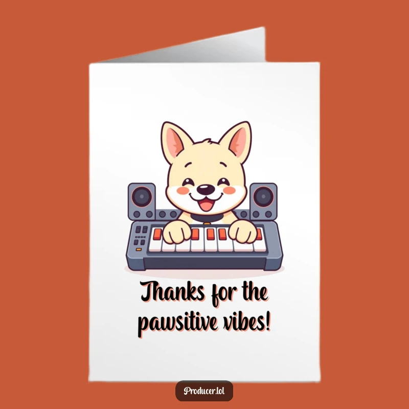 Free Printable Dog Thank You Card: Thanks for Everything!