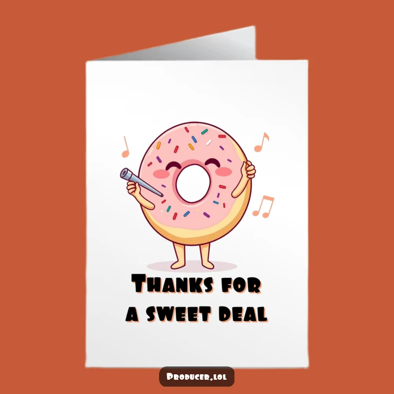 Free Printable Thank You Card: Donut Conducts Sweet Thanks