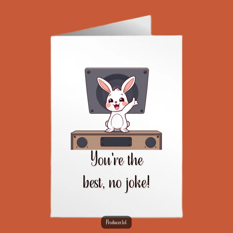 Free Printable Thank You Card: Rabbit's Speaker Shout-Out - Funny Downloadable!