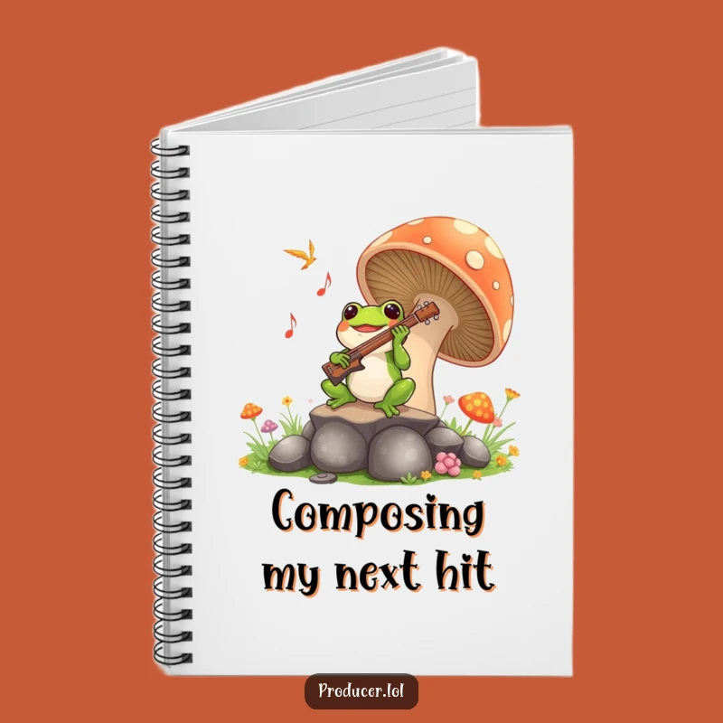 Funny Frog Symphony Notebook: Jot Down Ideas with this Hilarious Mushroom Journal