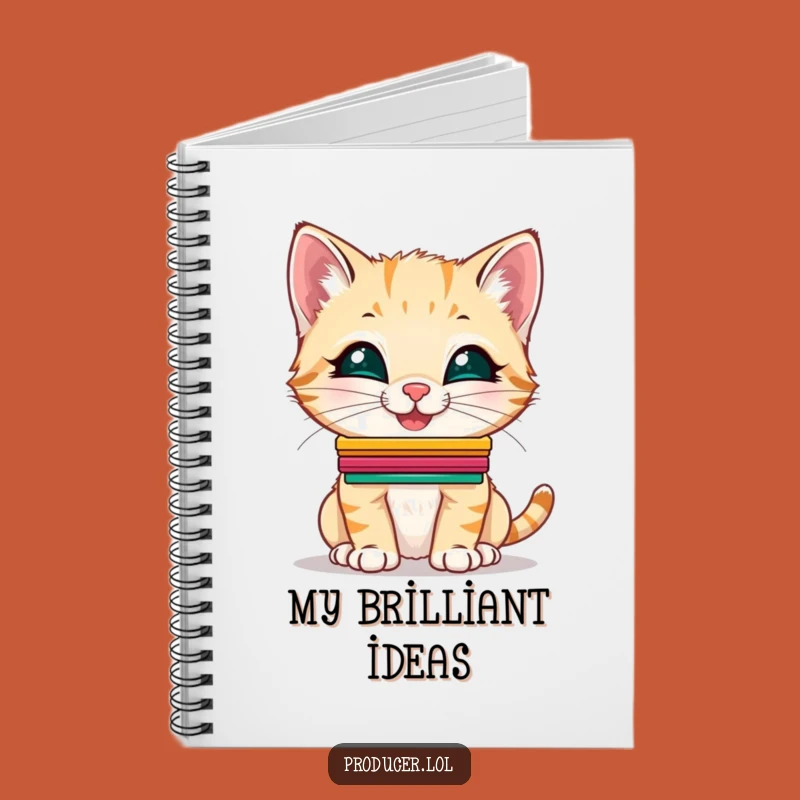 Funny Kitten Performance Notebook: Jot Down Ideas with Flair, Great Funny Gift!