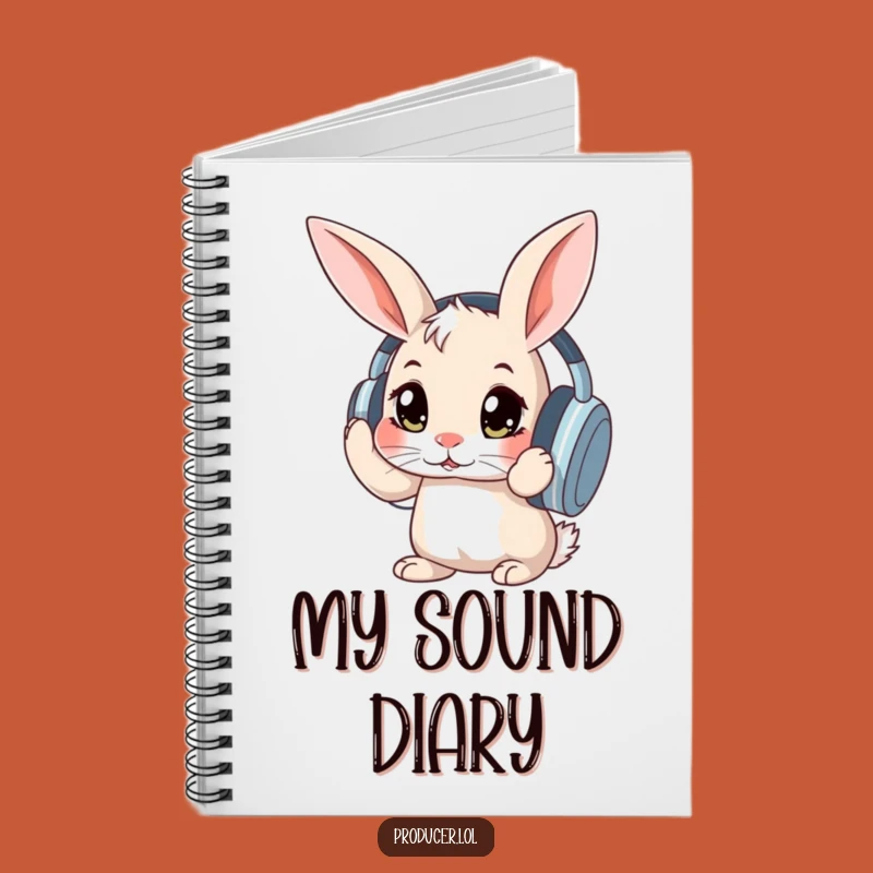 Funny Rabbit Headphones Notebook: Jot Down Ideas with Bunny Fun