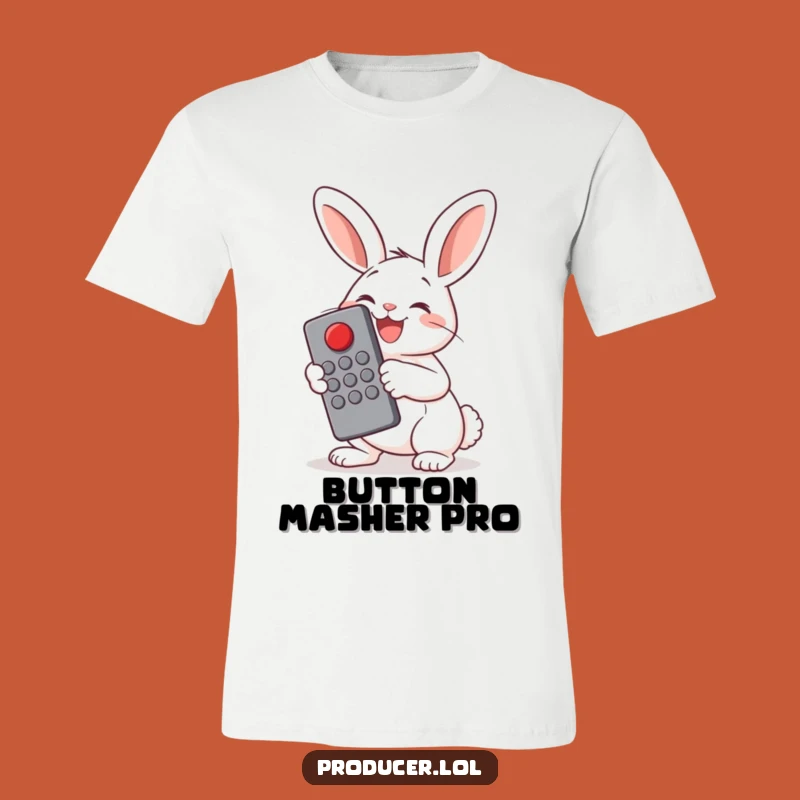 Funny Bunny Remote Control T-Shirt: Take Charge with a Smile