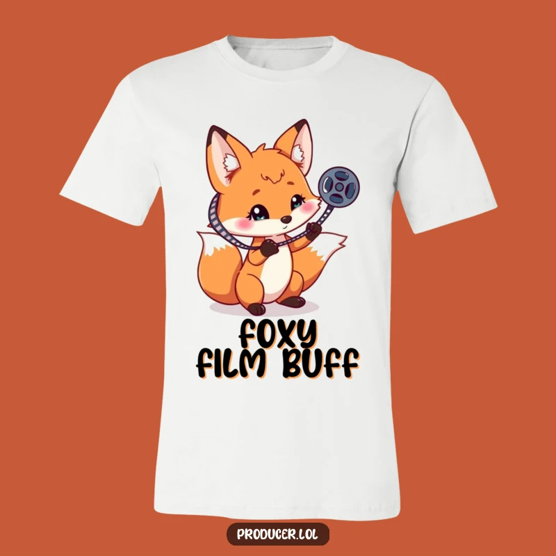 Funny Fox Film Reel T-Shirt: Hilarious Movie Fan Gift for Fox Enthusiasts