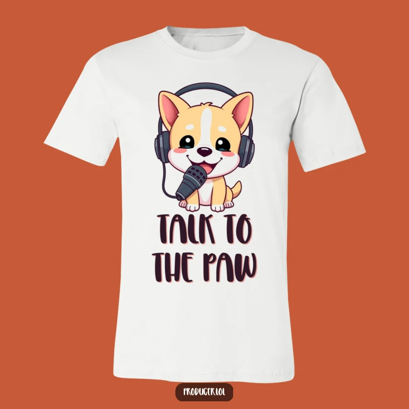 Funny Dog DJ T-Shirt: Headset Mic Action, Great Gift for Pups