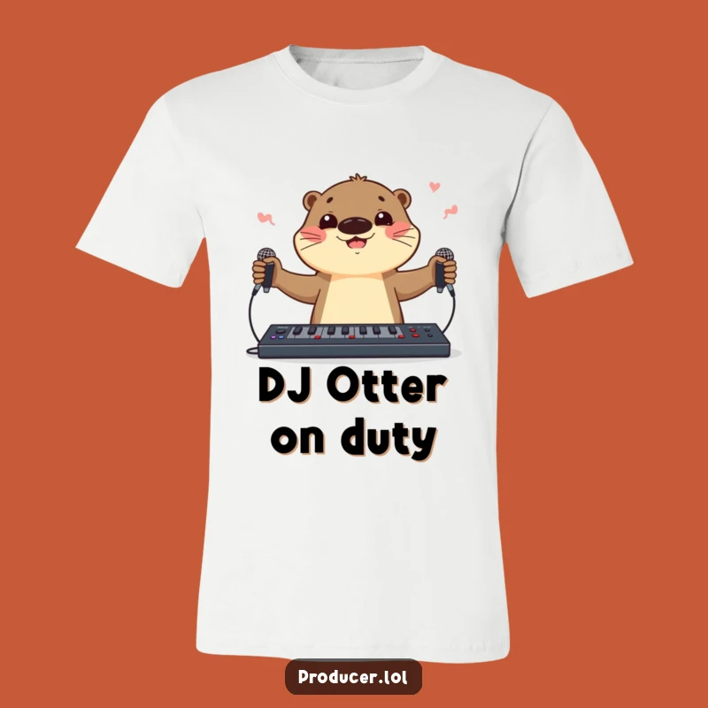 Funny Otter DJ T-Shirt: Wear Your Skill with Musical Comedy