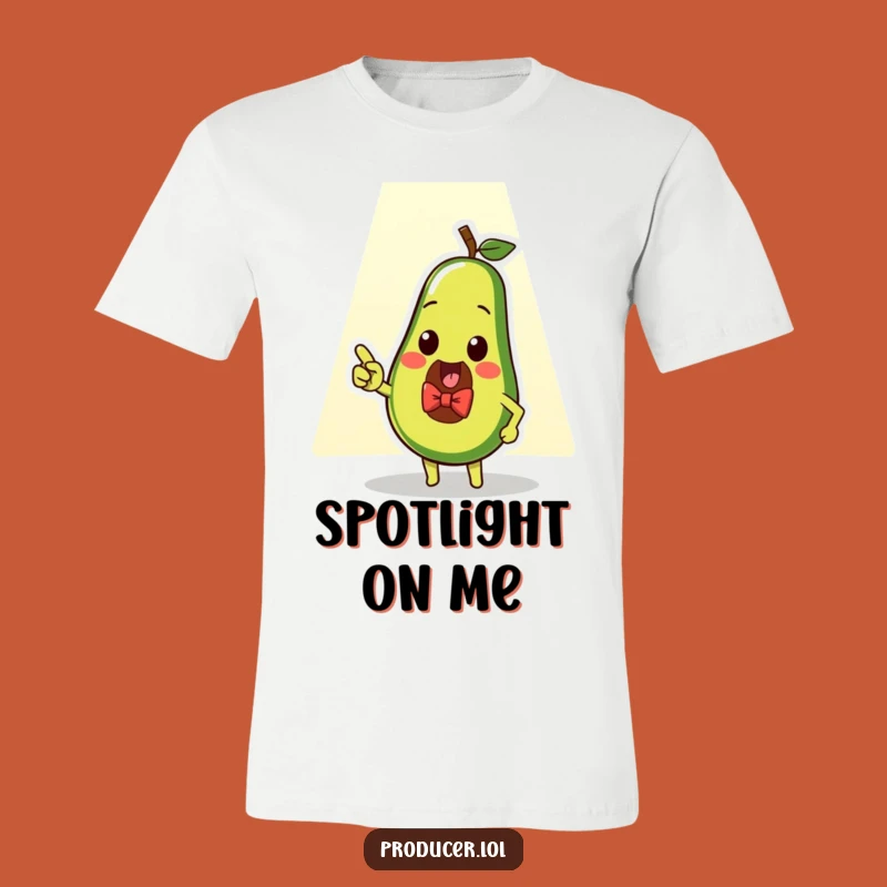 Funny Avocado Spotlight T-Shirt: Dapper Star Quality Tee