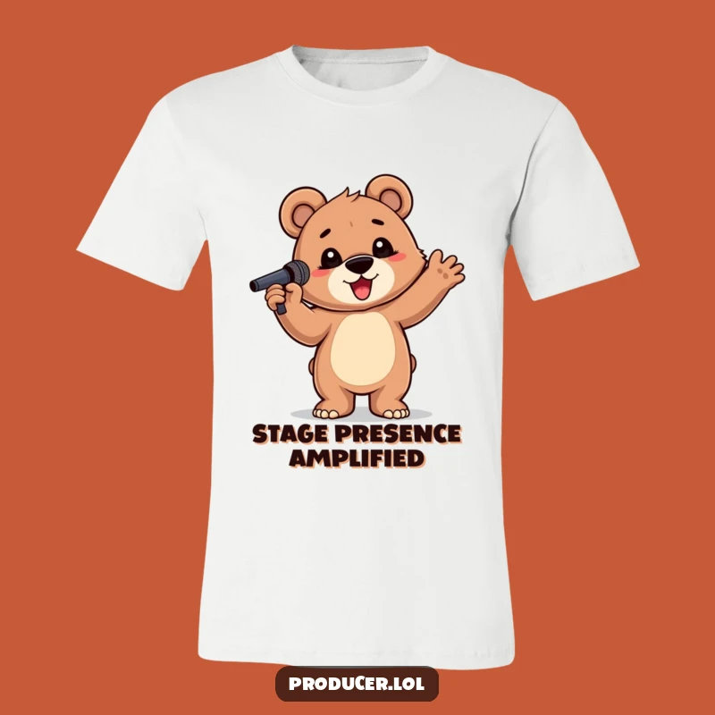 Funny Bear Cub Rockstar T-Shirt: Your Go-To Funny Gift for Music Fanatics!
