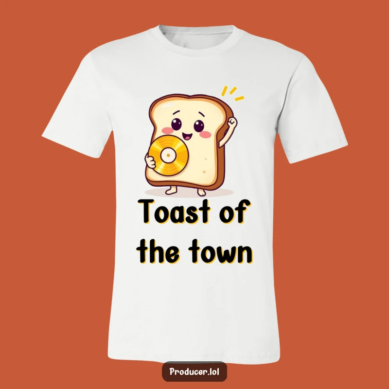 Funny Toast Rocker T-Shirt: Smiling Star Musician Tee for Fun