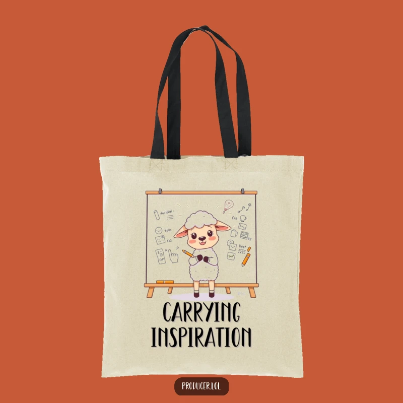 Funny Sheep Tote Bag: Carry Your Ideas with This Hilarious Sketch Bag, Gift Idea