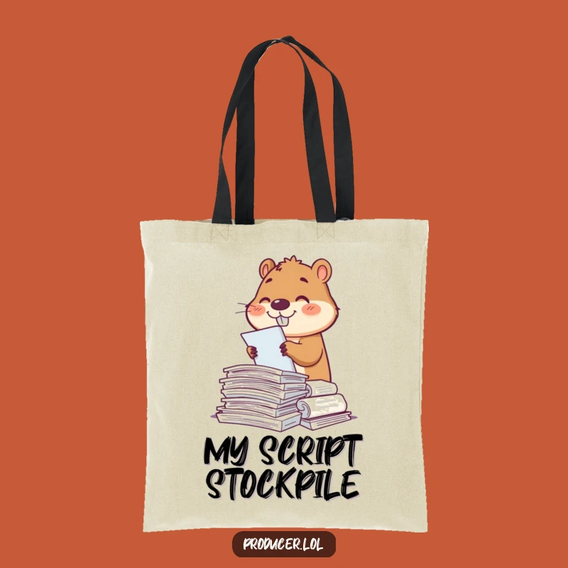 Funny Beaver Script Sorter Tote Bag: Carry Your Scripts in Style, Great Gift