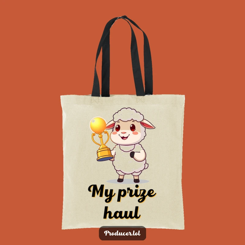 Funny Proud Sheep Award Tote Bag: Carry Your Success with Style